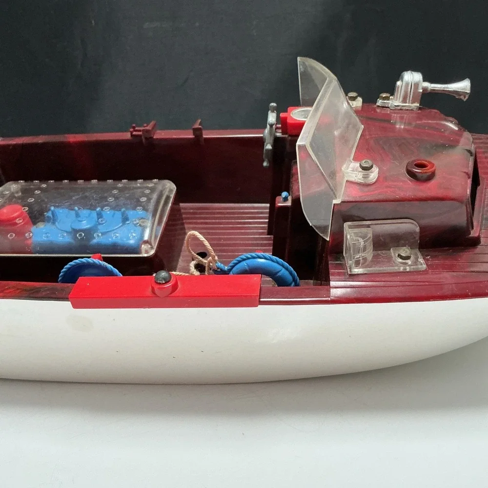 Vintage 1950s Ideal Fix-It Fun Harbor Launch Boat Toy Set Near Complete W/ Box
